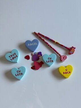 Heart materials- pencils, foam, wooden, etc